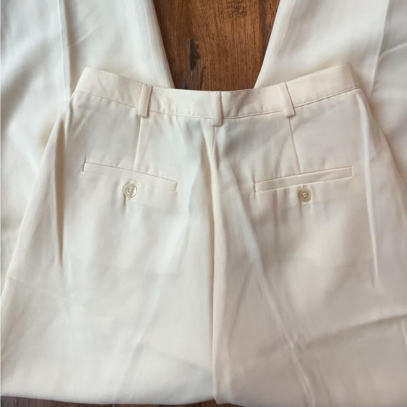 TALBOTS COLLECTION. NWT. SIZE 6. IVORY CREAMY WHITE DRESS PANTS - Picture 8 of 9